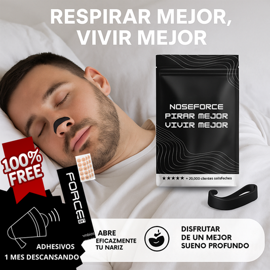 NoseForce™ | Dile Adiós al Taponamiento Nasal.