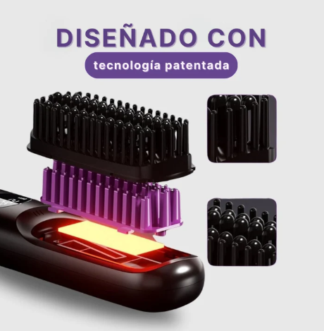 Cepillo Alisador Portátil LissOn™ Liso, brillante y sin frizz en solo 5 minutos