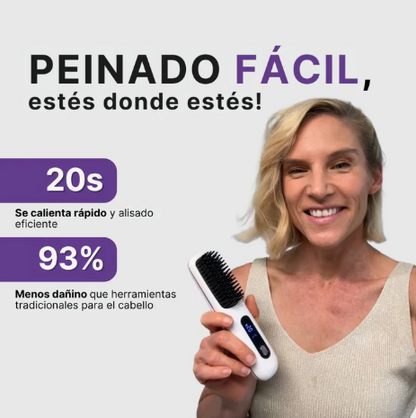 Cepillo Alisador Portátil LissOn™ Liso, brillante y sin frizz en solo 5 minutos