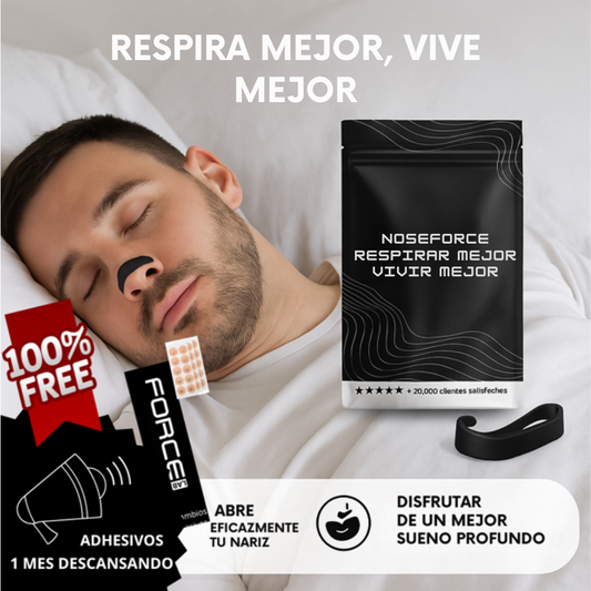 NoseForce™ | Dile Adiós al Taponamiento Nasal.